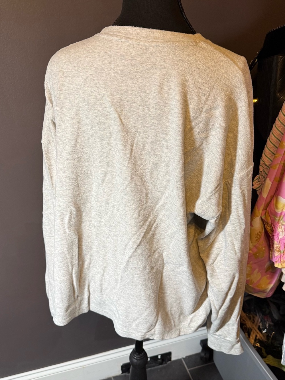 J. Crew Heathered Light Gray Crewneck Sweater - Picture 4 of 6